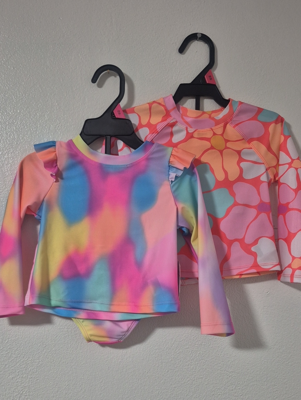 2 Wonder Nation Long Sleeve Rashguard Swimsuits 18M